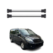 Barre de toit transversale pour Fiat Scudo 2010-2016 en Alu gris