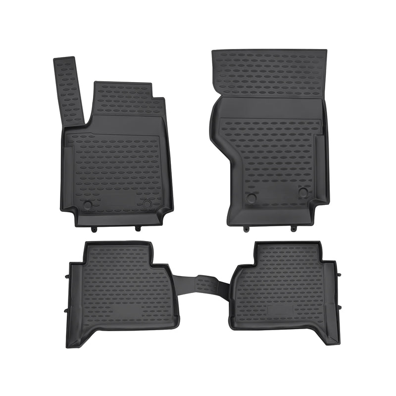 OMAC Tapis de sol pour Volkswagen Amarok 2010-2021 sur mesure en caoutchouc Noir