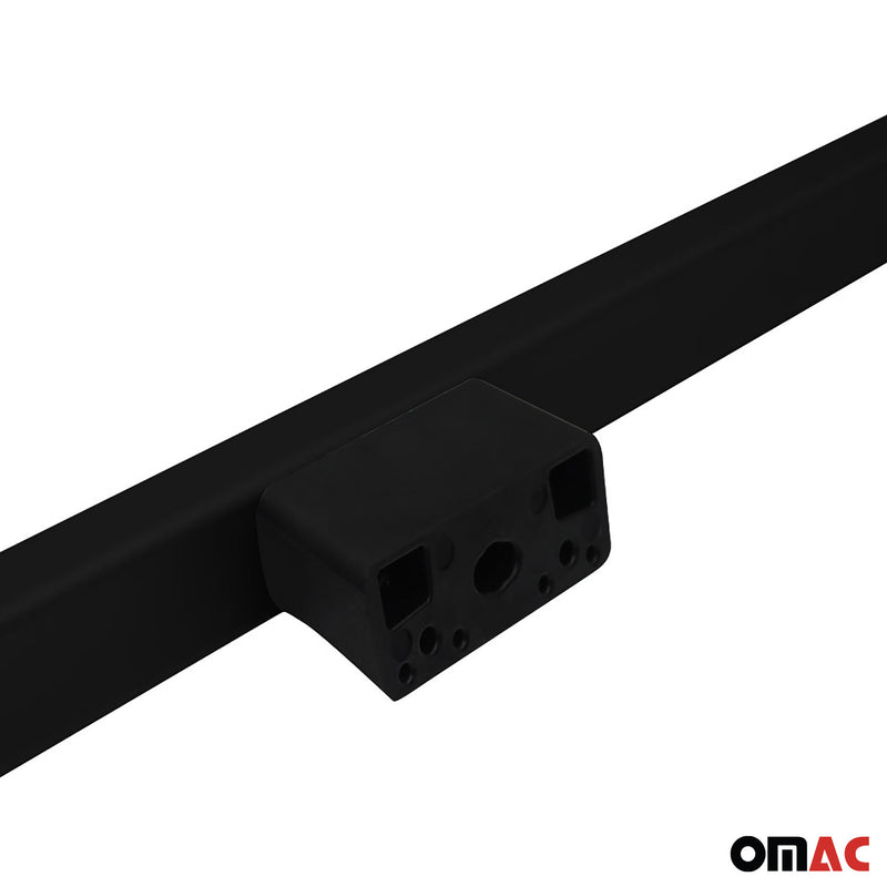 Barres de toit longitudinales pour VW Caddy 2021-2025 L1 Aluminium Noir 2x