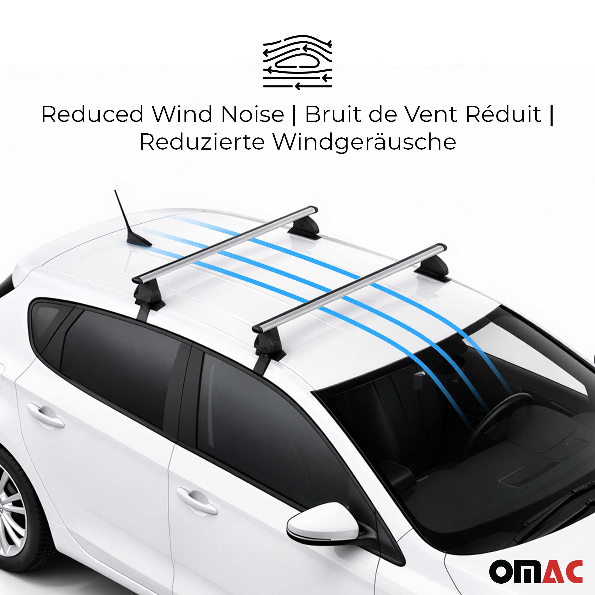 Barres de toit transversales Alu pour Audi A3 I 1996-2003 3Portes TÜV Gris 2Pcs