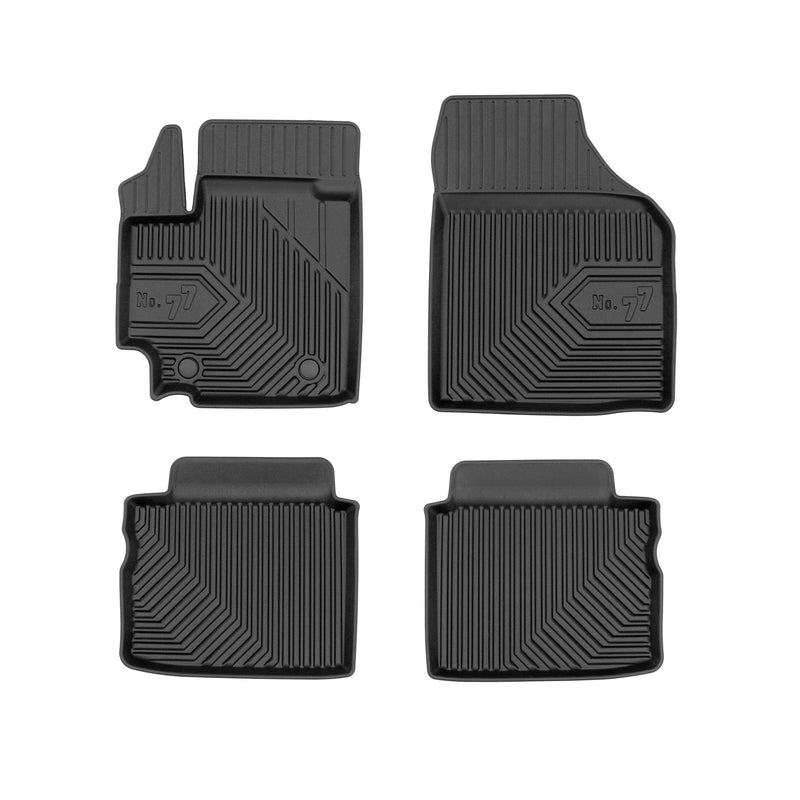 Tapis de Sol de Voiture pour Suzuki Celerio 2014-2025 TPE Imperméable Noir 4Pcs