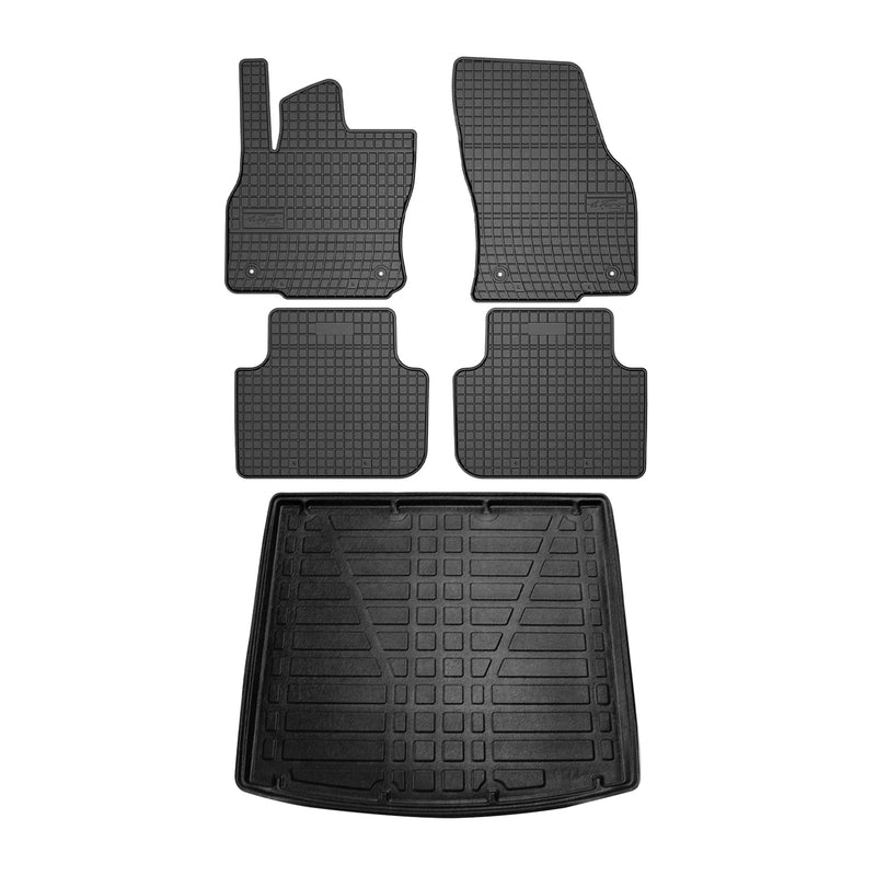 Kit Tapis de sol et coffre pour Audi Q3 F3 2018-2024 Noir TPE