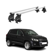 Barres de toit transversales pour VW Tiguan 2007-2011 Acier Gris