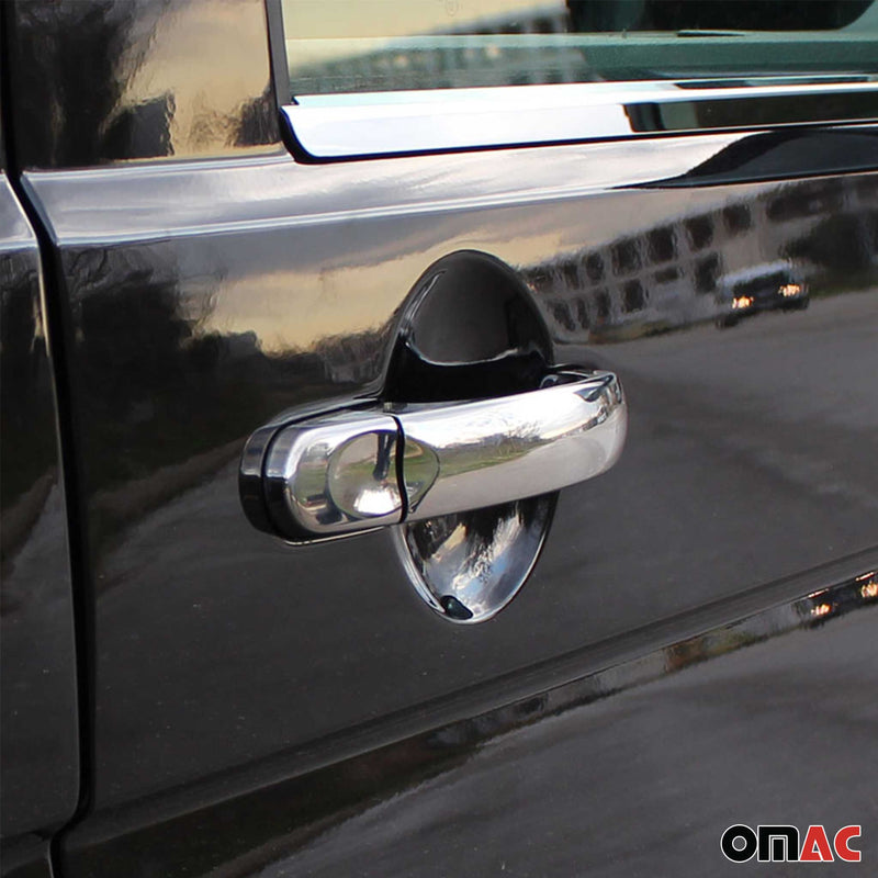 Couverture poignée de porte pour VW T6 T6.1 2015-2024 2 trous 8pcs inox chromé