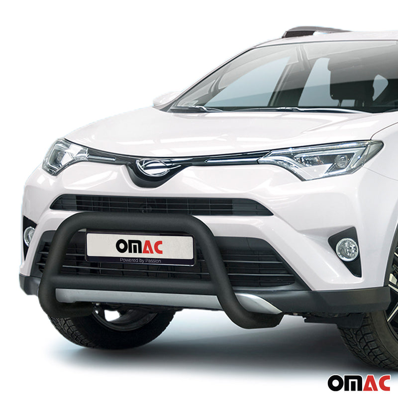 Pare-Buffle Avant Pour Toyota RAV4 2015-2018 Noir en Acier Inox