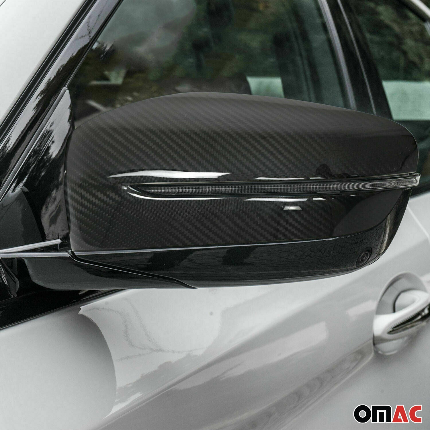Coques de Rétroviseurs pour BMW 7 Série G11 G12 2015-2022 en Carbone Noir