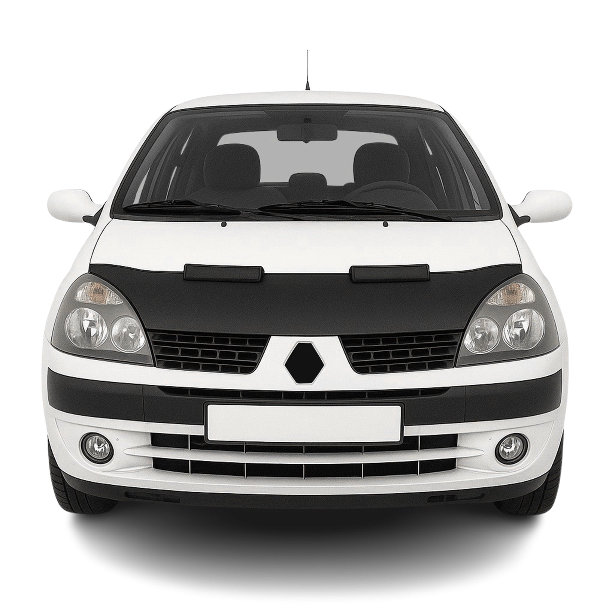 Protège Capot pour Renault Clio 2001-2006 Masque de voiture vinyle Noir