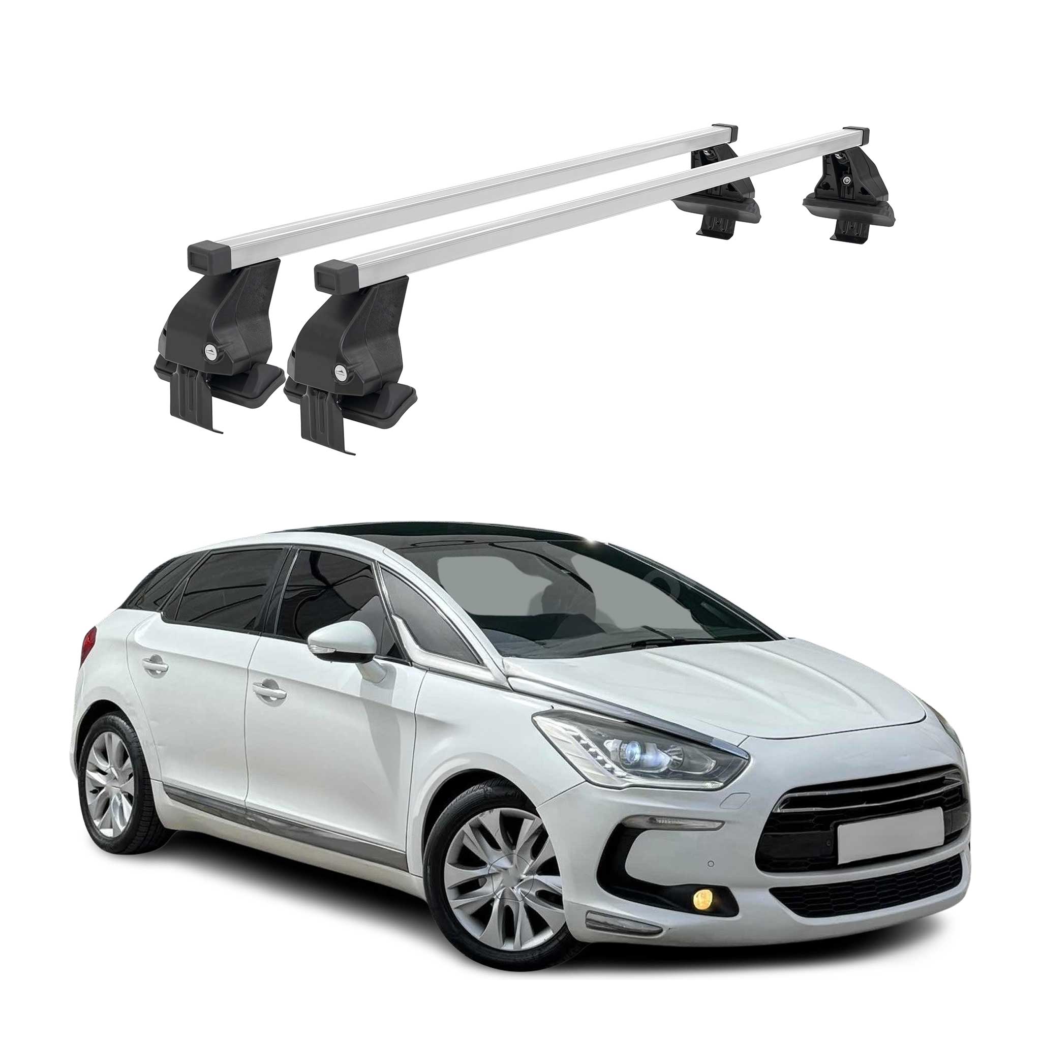 Barres de toit transversales pour DS5 2015-2020 Acier Gris