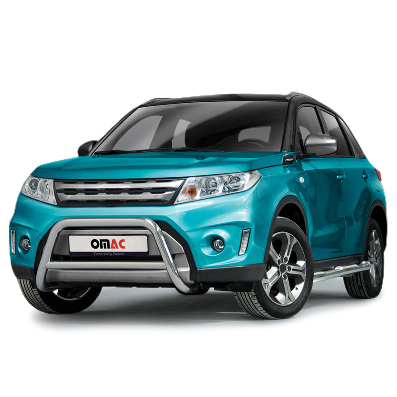 Pare-Buffle Avant Pour Suzuki Vitara 2015-2018 Acier Inoxydable Argent