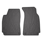 Tapis de Sol de Voiture pour VW Passat B5 1996-05 Caoutchouc Durable Noir 2Pcs