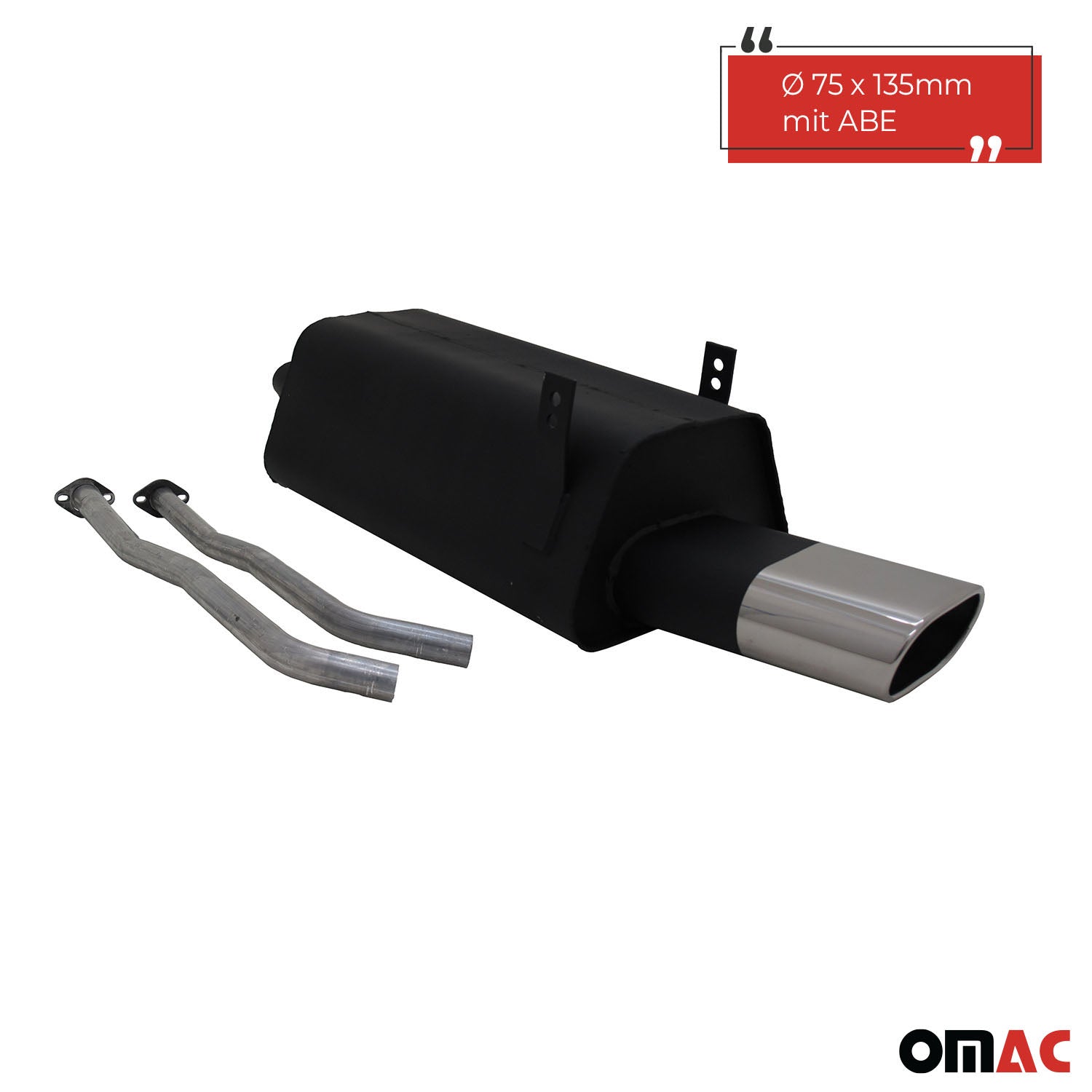 Échappement arrière sport Novus pour BMW Série 3 E36 325i 135x75mm avec ABE