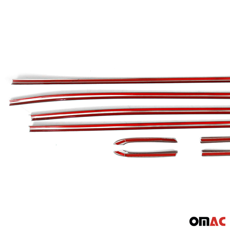 Garniture Baguette de Vitre pour Toyota Corolla Berline 2019-2025 inox 8Pcs