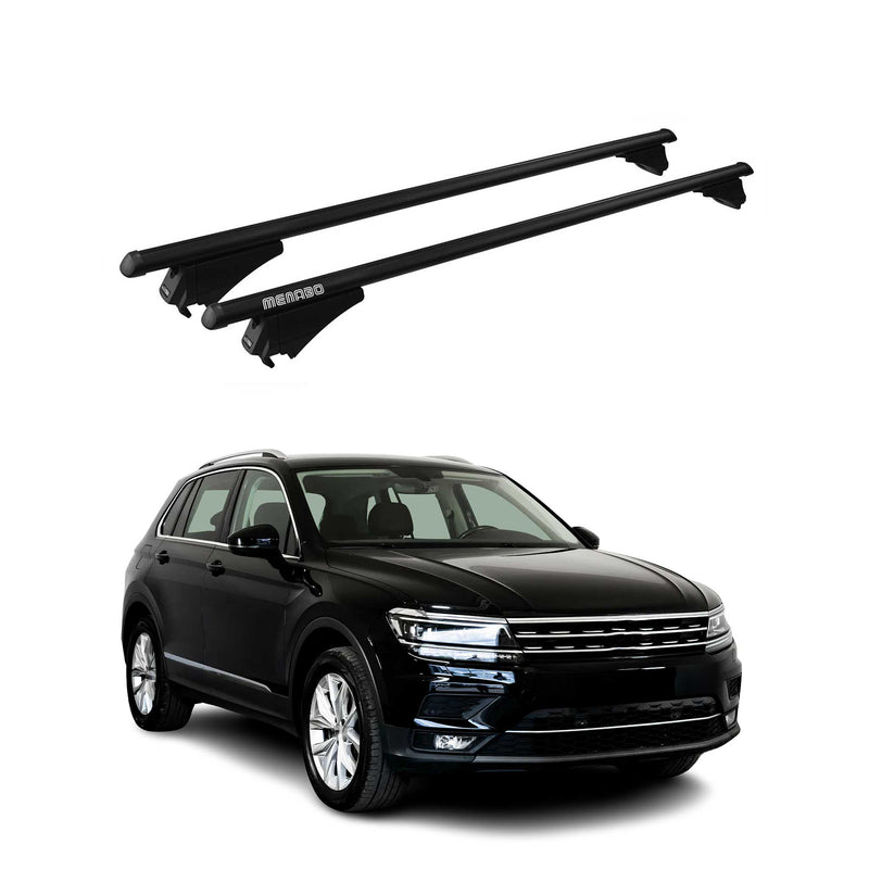 Tiger Barres de toit transversales pour VW Tiguan II 2016-2020 Noir