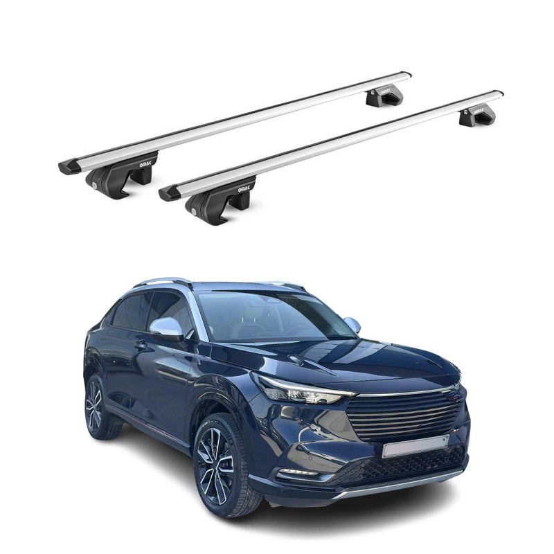 Barres de toit transversales ABE pour Honda HR-V 2021-2025 5 P Alu Gris 2x