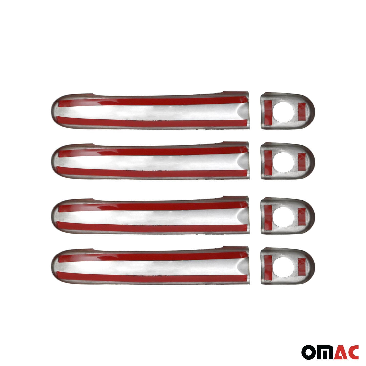 Couverture poignée de porte pour VW Multivan T5 2003-2015 4 Portes Acier 8Pcs