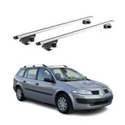 Barres de toit transversales pour Renault Megane II III Break 2003-16 Gris ABE