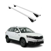 Barres de toit Transversales pour Skoda Kamiq 2019-2026 Fer Argent