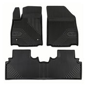 Tapis de Sol de Voiture No.77 pour Kia EV3 2024-2025 TPE Antidérapant Noir 3Pcs