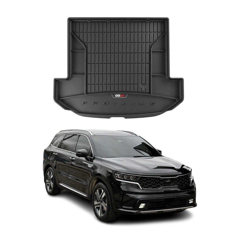 OMAC Tapis de Coffre pour Kia Sorento Hybrid & PHEV 2020-2024 Noir TPE
