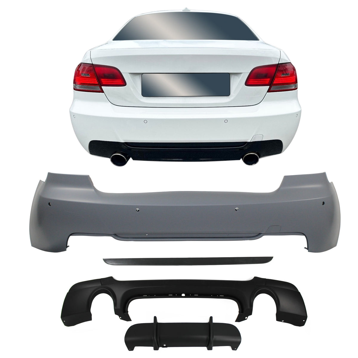 JOM Kit Pare-chocs & Bas de Caisse pour BMW Série 3 2006-2010 Sport-Design PDC