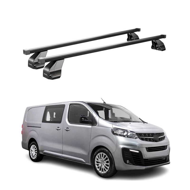 Barres Transversales Menabo pour Opel Combo 2018-2024 Noir