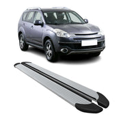 Marchepieds Latéraux pour Citroen C-Crosser 2007-2013 Aluminium Argent 2Pcs