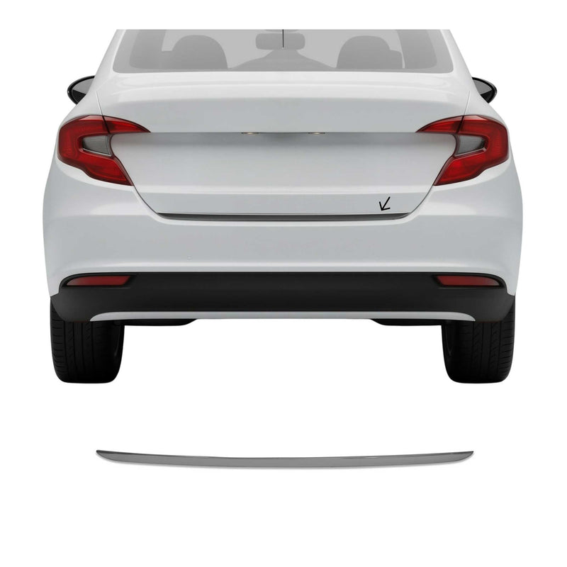 Garniture de Hayon Coffre pour Fiat Tipo 2016-2025 Break en acier inox foncé