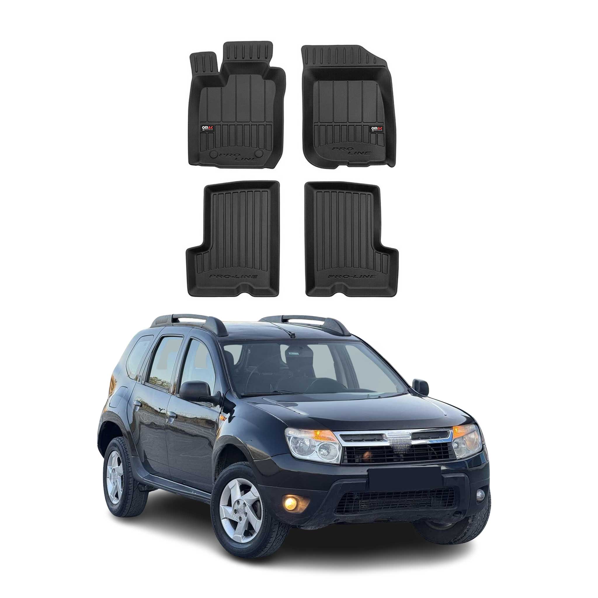 Tapis de Sol pour Dacia Duster 2010-2018 TPE Noir