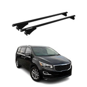 Tiger Barres de toit transversales pour Kia Grand Carnival 2014-2020 Noir