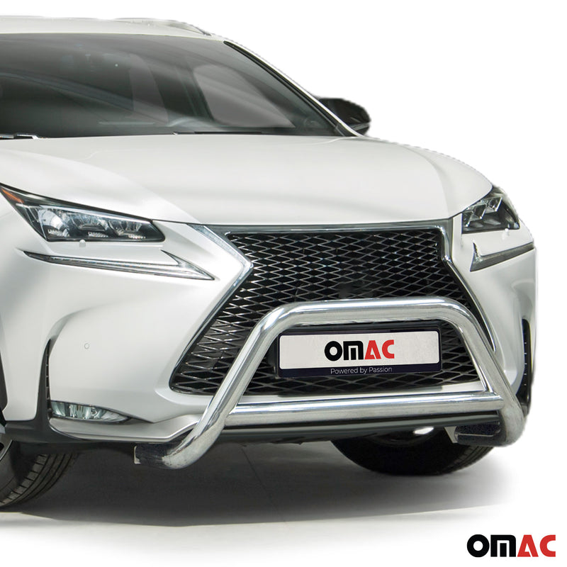 Pare-Buffle Avant Pour Lexus NX 2014-2017 en Acier Inoxydable Argent