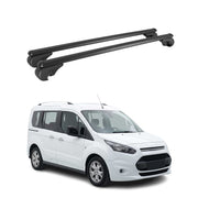 Barres de toit Transversales pour Ford Transit Connect II 2013-2021 TÜV Noir 2x