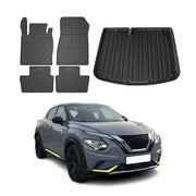 Kit Tapis de sol et coffre pour Nissan Juke 2019-2024 TPE Noir