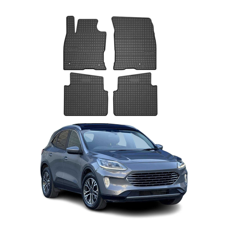 Tapis de Sol pour Ford Kuga 2019-2025 Caoutchouc Noir