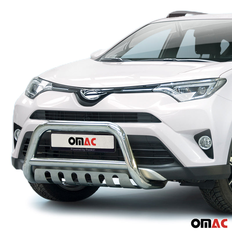 Pare-Buffle Avant Pour Toyota RAV4 2015-2018 Acier Argent