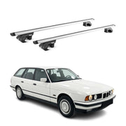 Barres de toit transversales pour BMW Serie 5 Break E34 1991-1997 Gris ABE