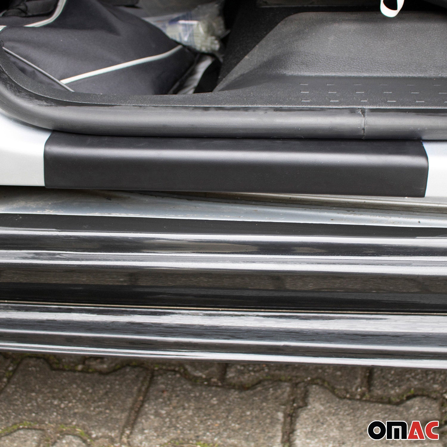 Couverture de Seuil de porte pour VW Caddy 2015-2020 ABS Noir 4 Pcs