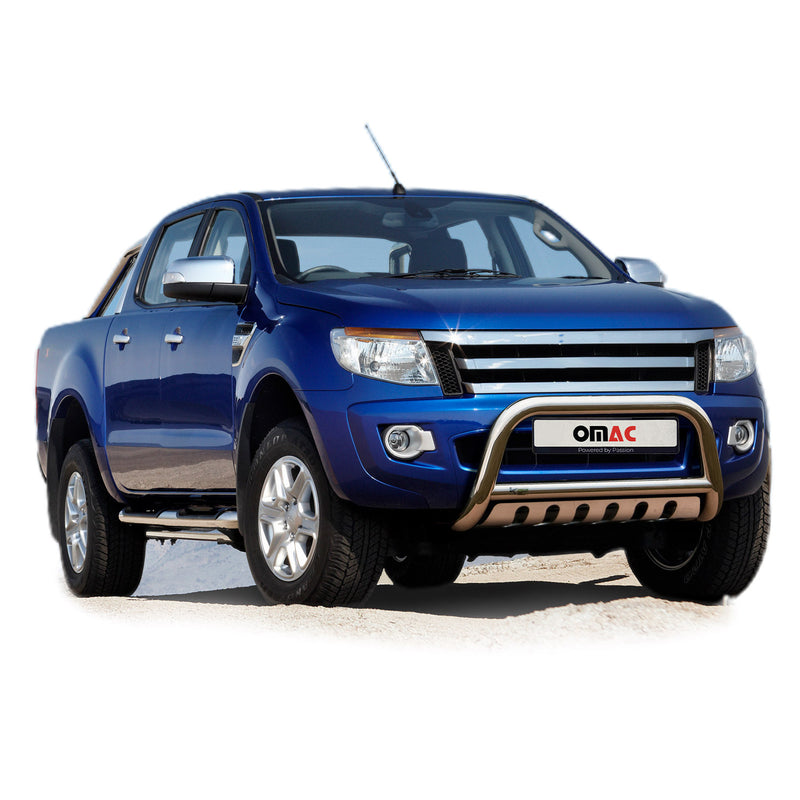 Pare-Buffle Avant Pour Ford Ranger 2011-2015 Argent