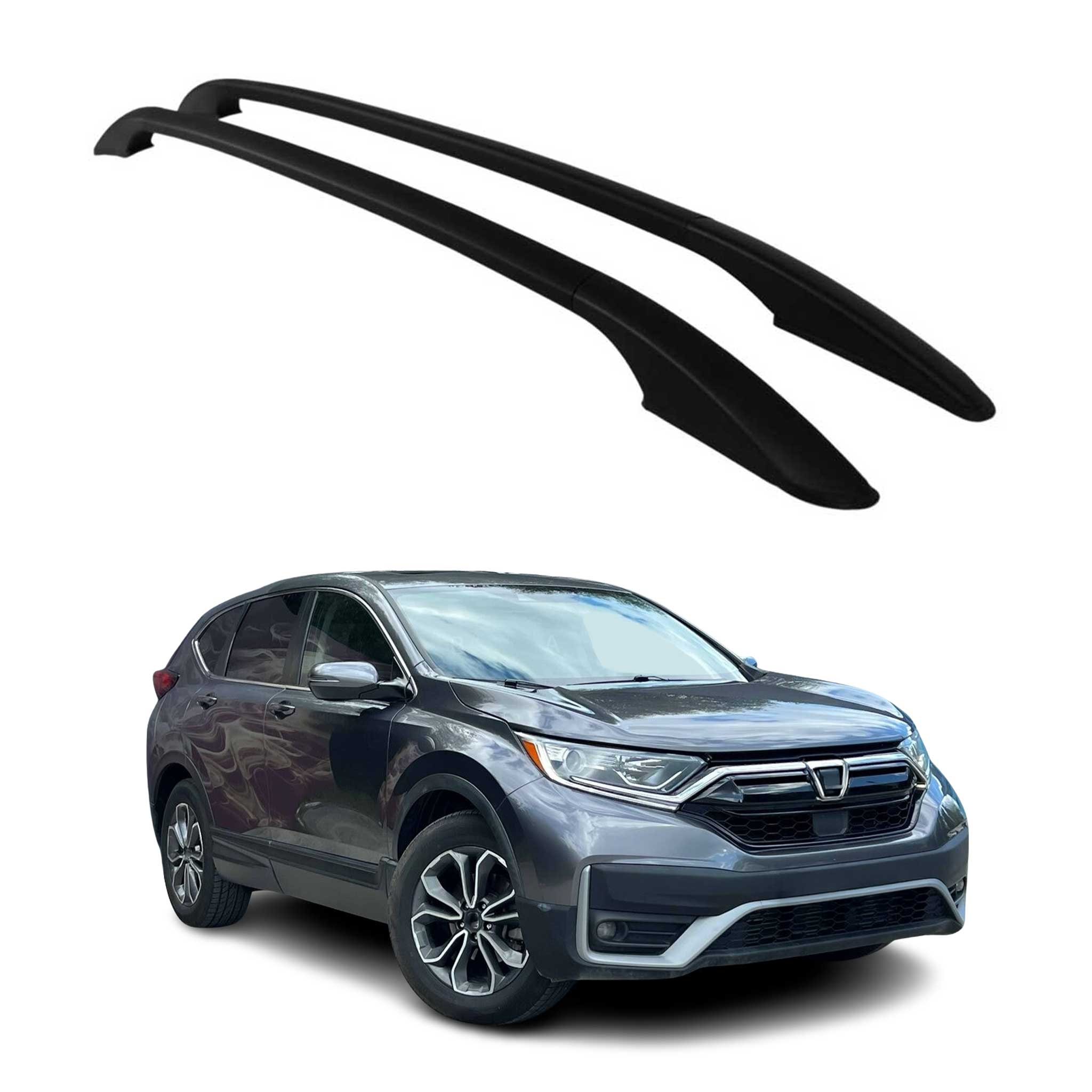 Barres de toit modèle adhésif pour Honda CR-V V 2020-2022 Aluminium noir
