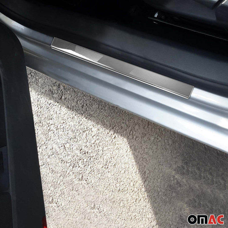 Seuils de porte pour VW Golf 6 2010-2013 en acier inox Chromé 2x