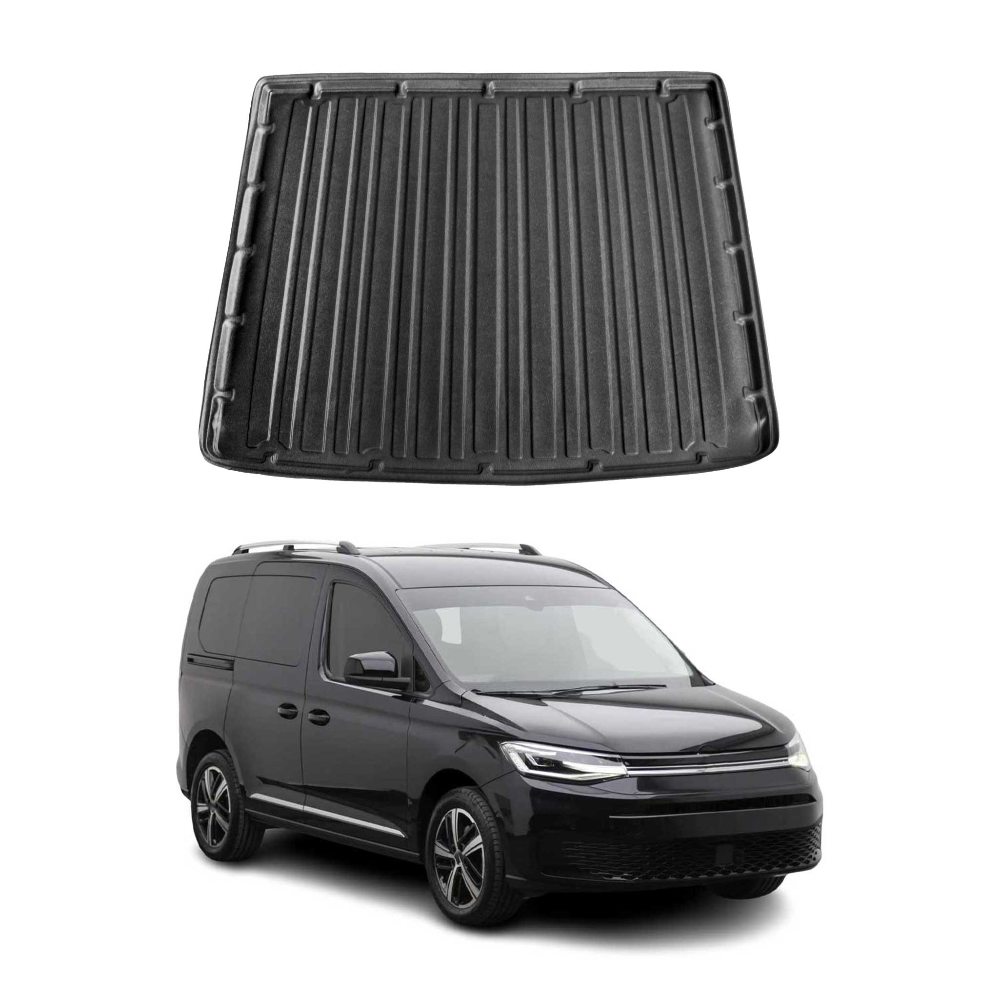 Tapis de Coffre pour VW Caddy V 2020-2026 en TPE Noir