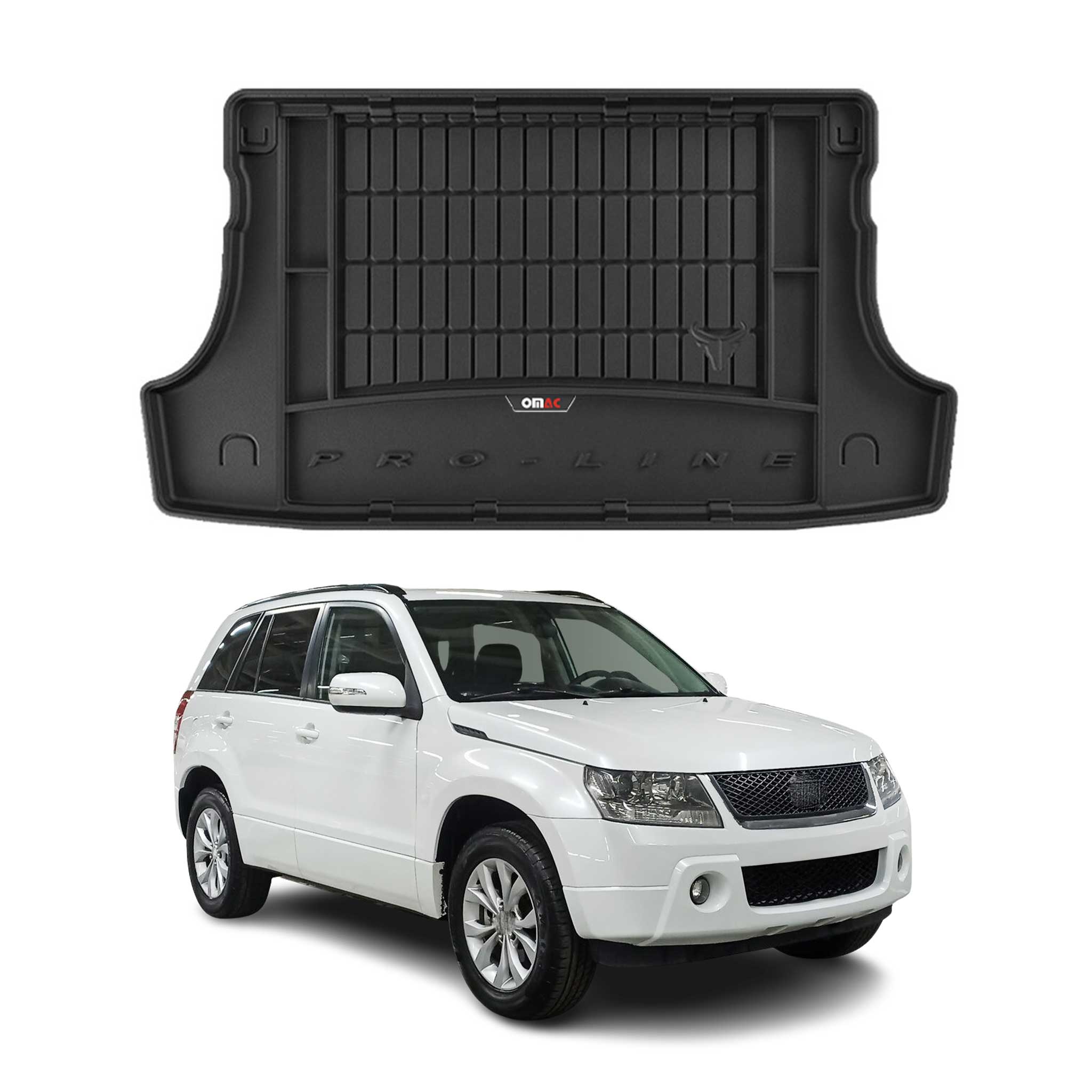 Tapis de Coffre pour Suzuki Grand Vitara 2005-2014 TPE Noir