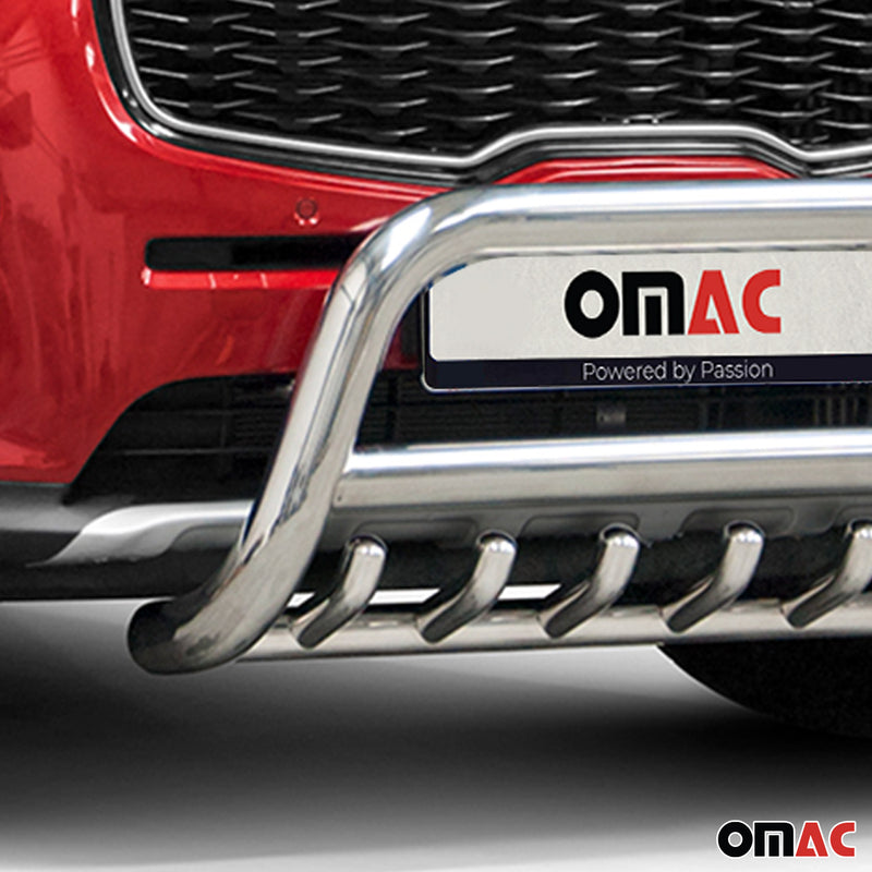 Pare-Buffle Avant Pour Kia Sportage 2015-2021 en Acier Inoxy Argent