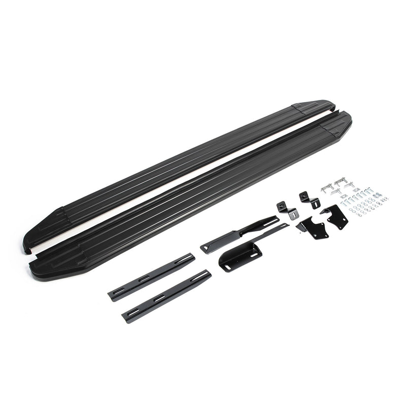 Marchepieds Latéraux pour Ford Kuga 2008-2013 Alu Noir ABE