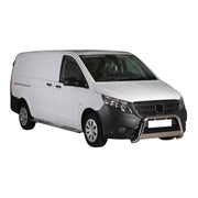 Pare-buffle Avant pour Mercedes Vito 2015-2019 63 mm en Acier Gris