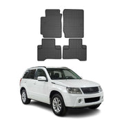 Tapis de Sol pour Suzuki Grand Vitara 2005-2014 Caoutchouc Noir