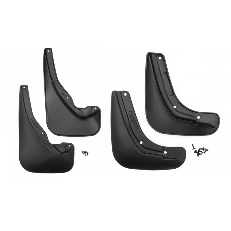 Bavettes Garde Boue pour Renault Fluence 2010-2015 Avant et Arrière Noir 4Pcs