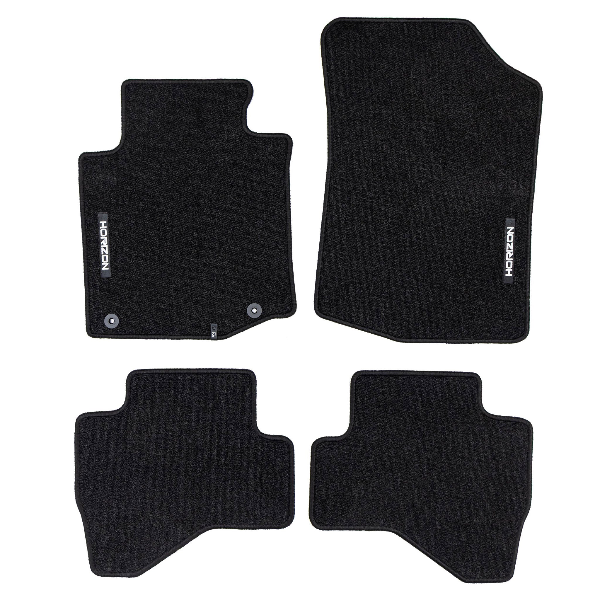 Tapis de Sol de Voiture pour Peugeot 107 2010-2014 FL Velours Imperméable 4Pcs