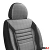 Housse de siège Auto pour VW T6 T6.1 Transporter 2015-2024 1 place noir-gris