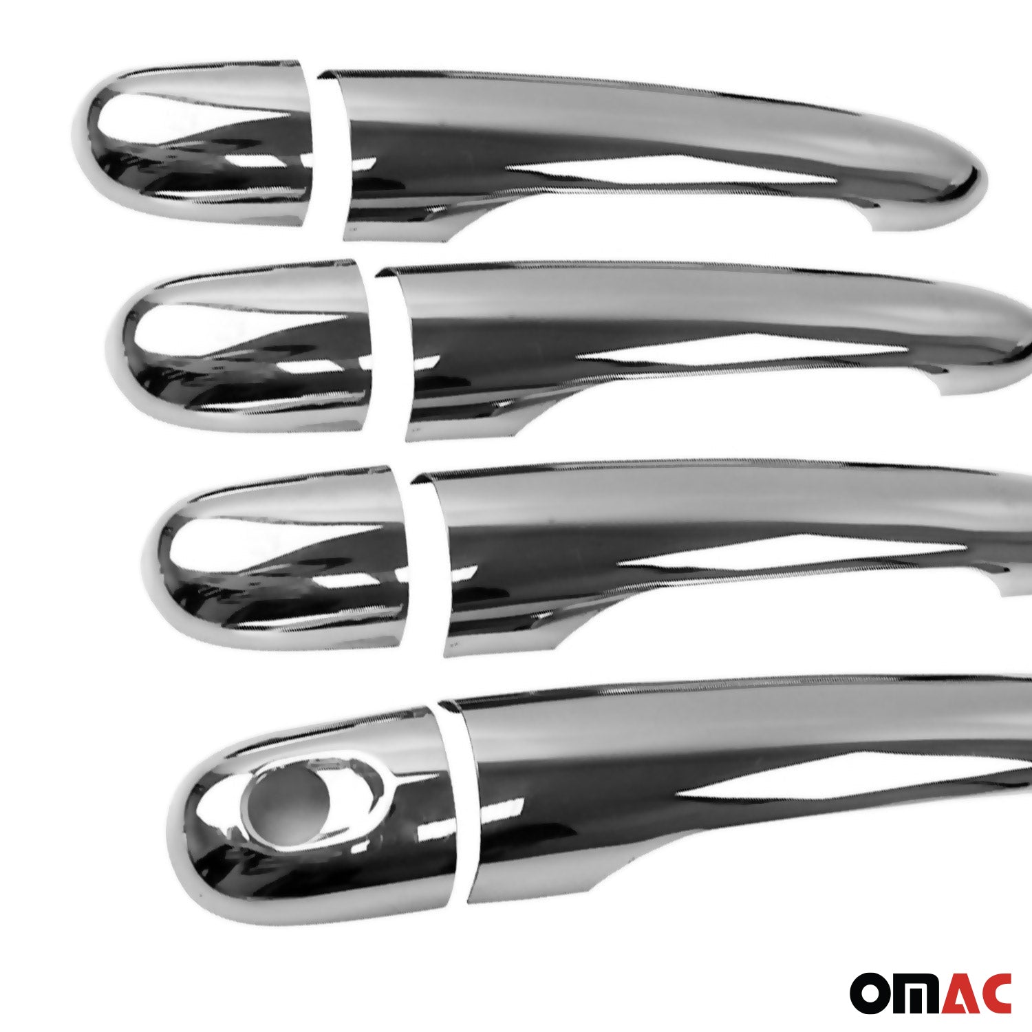 Couverture de poignée de porte pour Renault Kangoo 2007-2021 en Acier chromé