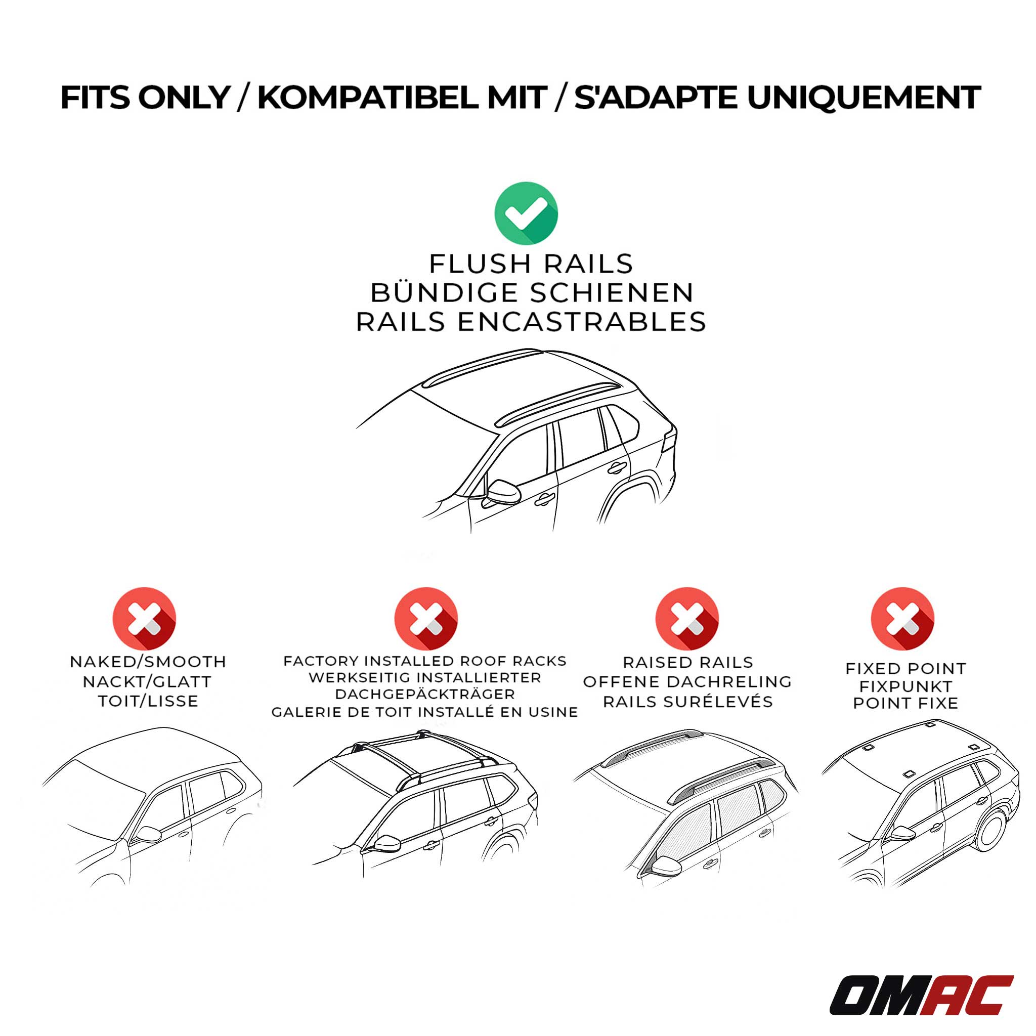 Barres de toit transversales pour Peugeot 508 Break 2018-2025 Alu Gris 2x
